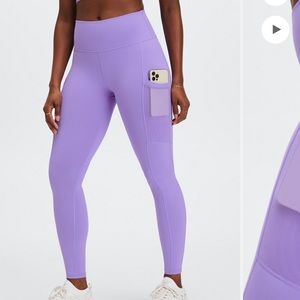Fabletics On-The-Go Powerhold high waisted leggings Wild Wisteria Lavender med
